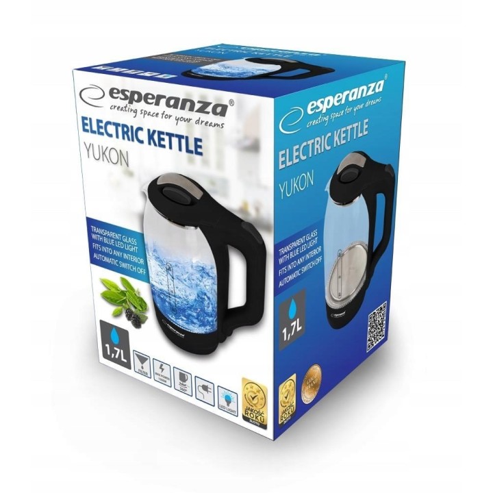 Esperanza EKK025K bollitore elettrico 1.7 L nero multicolore 1500 W
