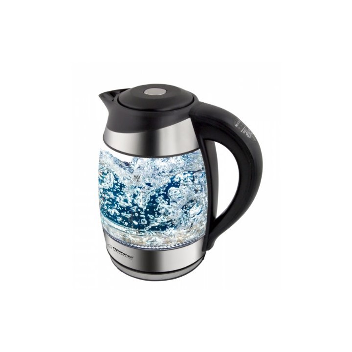 Esperanza EKK026 bollitore elettrico 1.7 L 2200 W nero trasparente