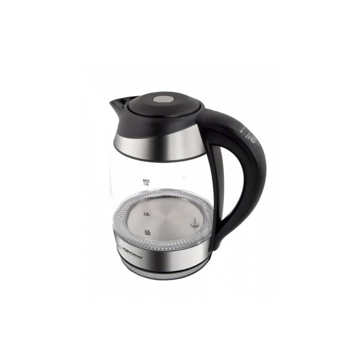 Esperanza EKK026 bollitore elettrico 1.7 L 2200 W nero trasparente