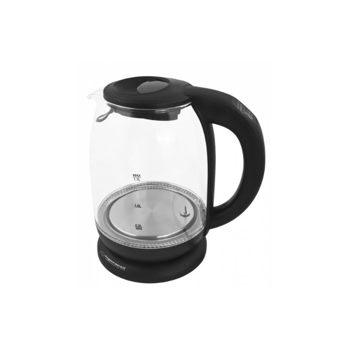 Esperanza EKK027 bollitore elettrico 1.7 L 2200 W nero trasparente