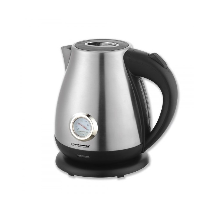 Esperanza EKK029 Bollitore elettrico 1.7 L 2200 W Nero Acciaio