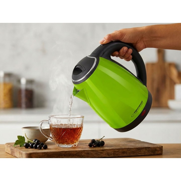 Esperanza EKK113G Bollitore elettrico 1.8 L 1800 W nero verde