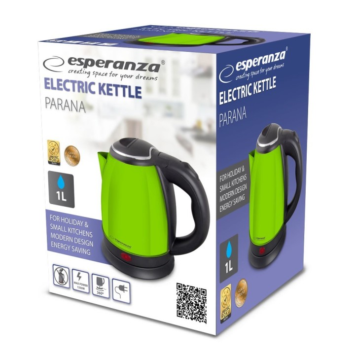 Esperanza EKK128G Bollitore elettrico Parana 1 L verde 1350 W