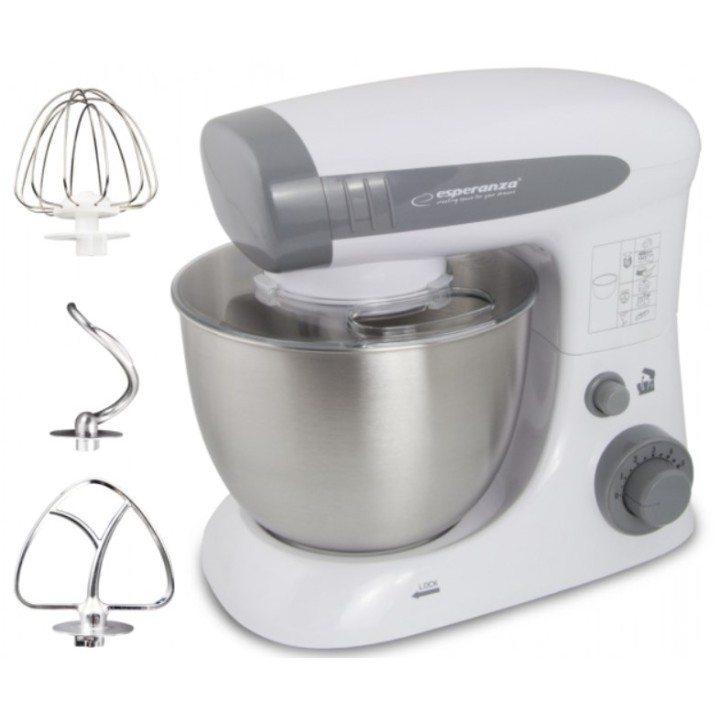 Esperanza EKM024 mixer impastatrice 800 W grigio