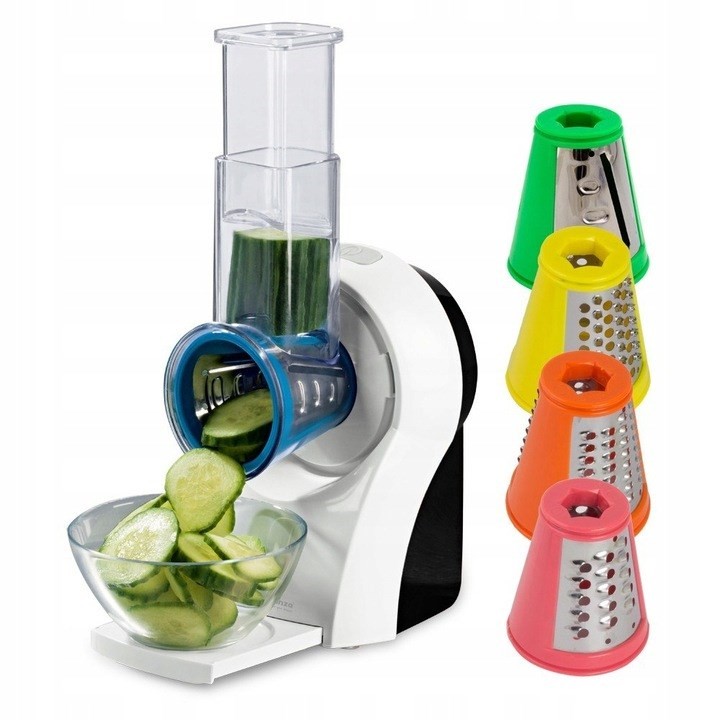 Esperanza EKM026 grattugia/spiralizzatore elettrico plastica multicolore