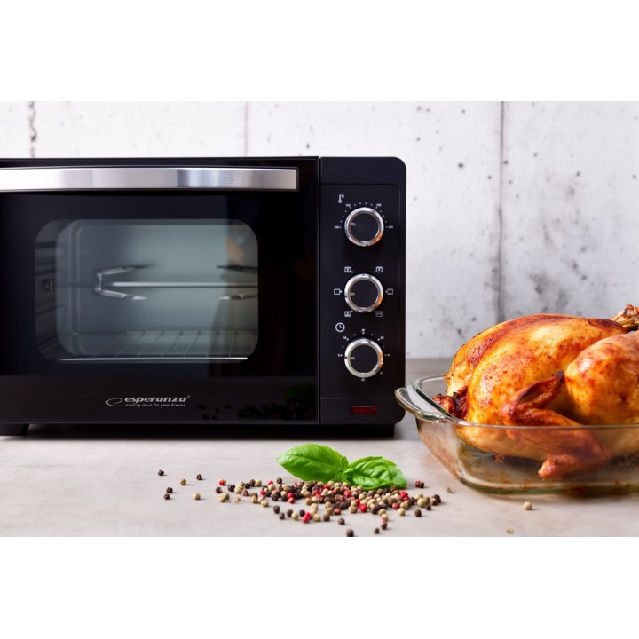 Esperanza EKO006N Mini Forno con convezione e spiedo 25 l 1600W nero