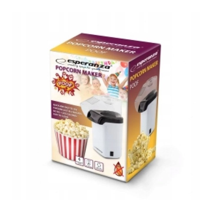 Esperanza EKP005W Popcorn maker bianco nero 0.27 L 2 min 1200 W
