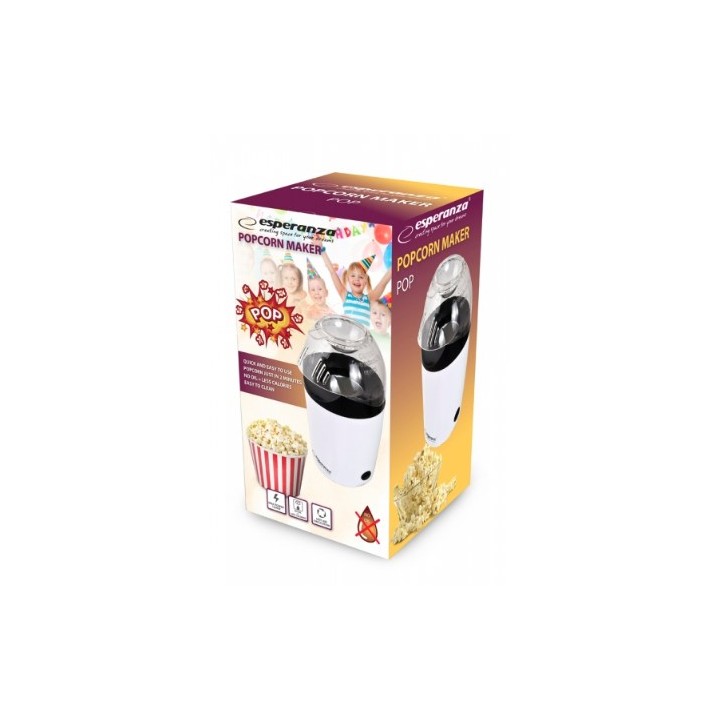 Esperanza EKP006 macchina per popcorn nero bianco 0.27 L 2 min 1200 W