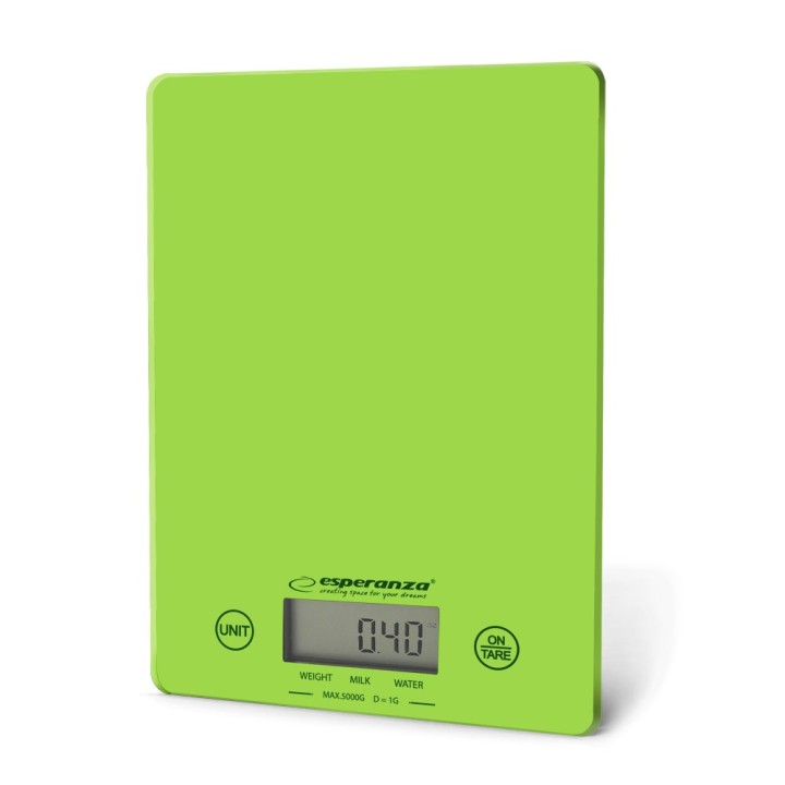 Esperanza EKS002G bilancia da cucina bilancia da cucina elettronica verde giallo da bancone rettangolare