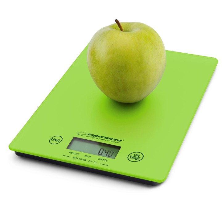 Esperanza EKS002G bilancia da cucina bilancia da cucina elettronica verde giallo da bancone rettangolare