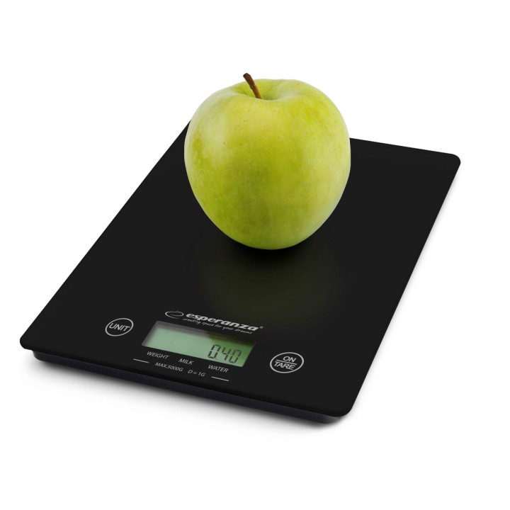 Esperanza EKS002K bilancia da cucina elettronica nero da tavolo rettangolare