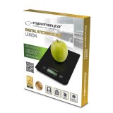 Esperanza EKS002K bilancia da cucina elettronica nero da tavolo rettangolare