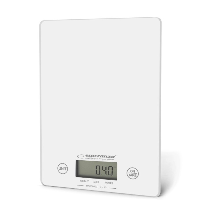 Esperanza EKS002W bilancia da cucina bianco da bancone rettangolare bilancia da cucina elettronica
