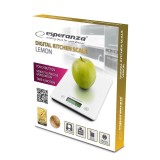 Esperanza EKS002W bilancia da cucina bianco da bancone rettangolare bilancia da cucina elettronica