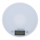 Esperanza EKS003W bilancia da cucina elettronica bianco rotonda