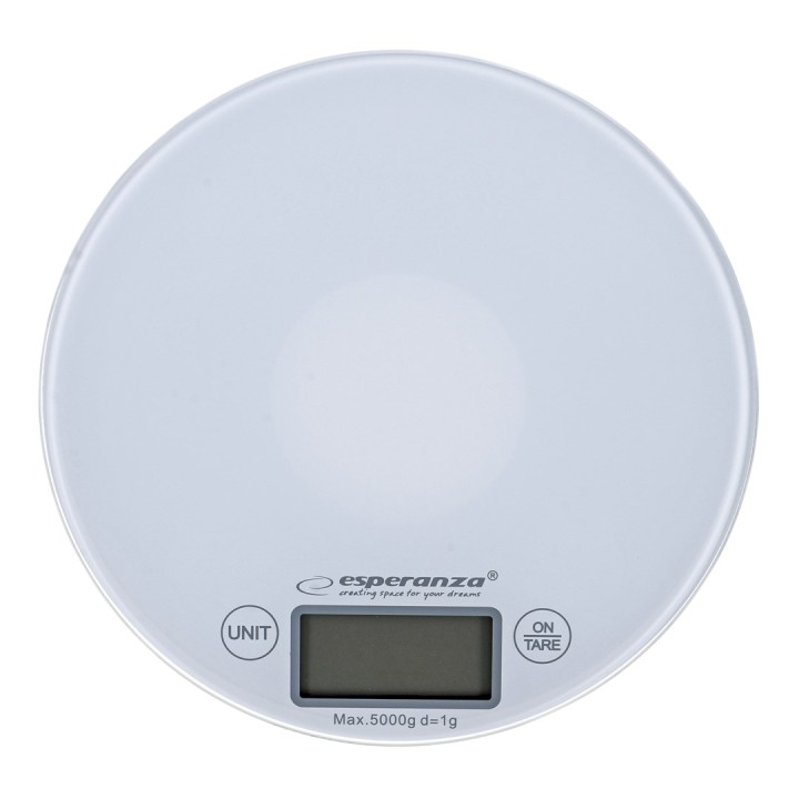 Esperanza EKS003W bilancia da cucina elettronica bianco rotonda