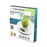 Esperanza EKS003W bilancia da cucina elettronica bianco rotonda