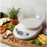 Esperanza EKS007 Bilancia da cucina con ciotola. Bilancia da cucina elettronica Bianca