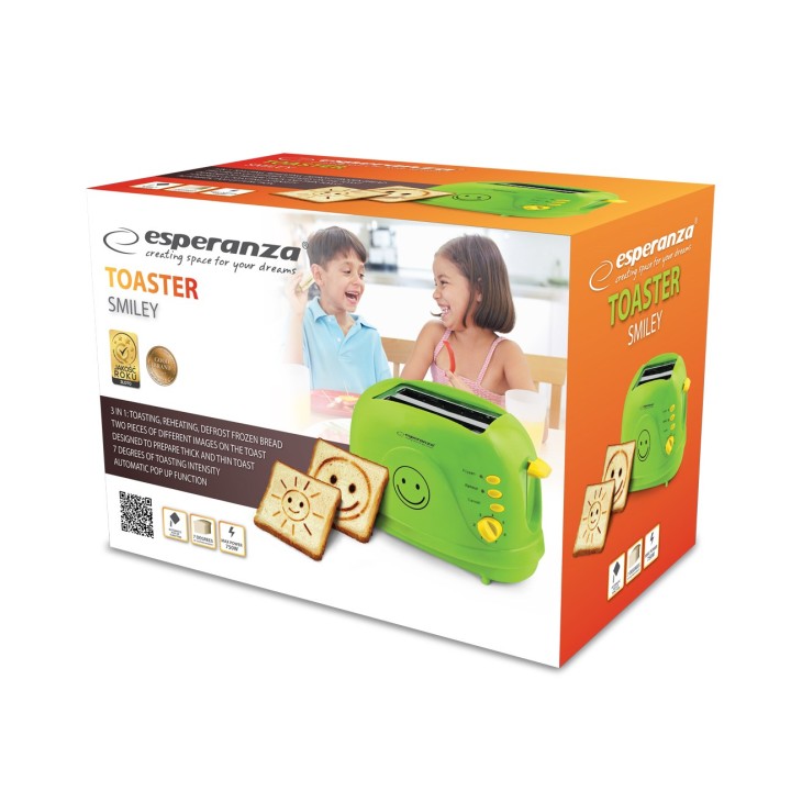 Esperanza EKT003 Tostapane 750 W verde