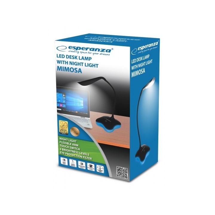 Esperanza ELD105K Lampada da tavolo 3 W LED Nero
