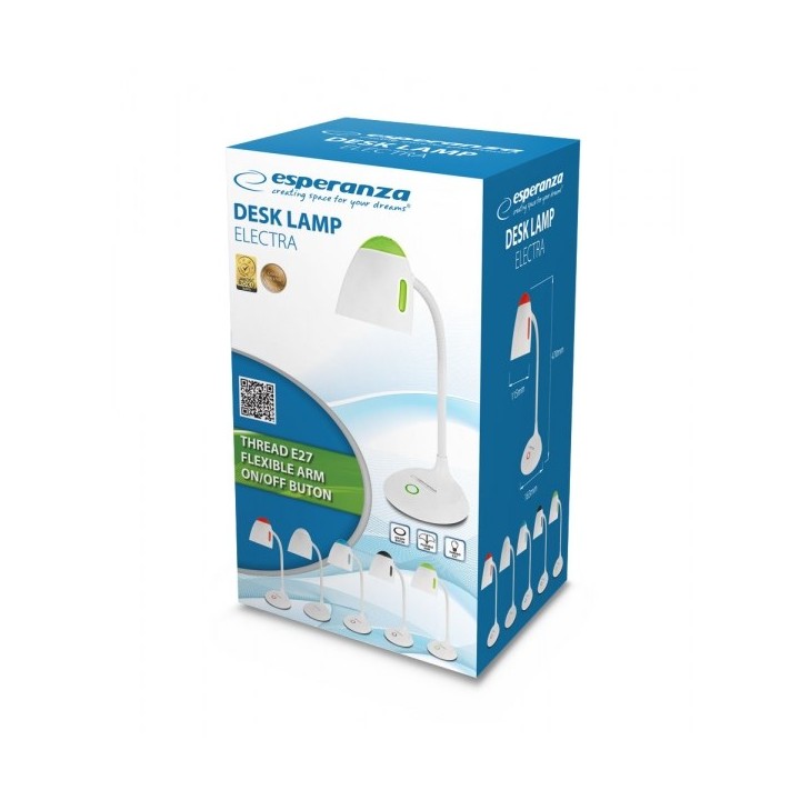 Esperanza ELD110W Lampada da tavolo E27 12 W LED Bianco