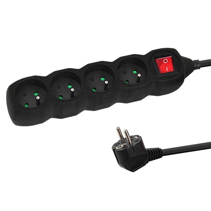 Esperanza ELK213K Prolunga 3 m 4 AC prese interno nero