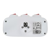 Esperanza ELK307W Adattatore elettrico 3 prese interruttore bianco