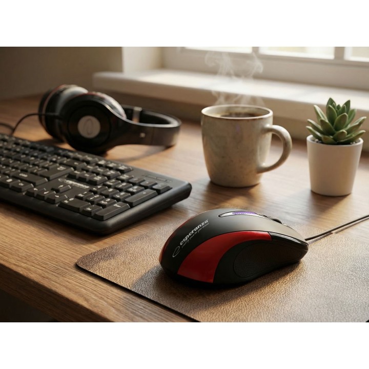 Esperanza EM102R Mouse USB Type-A Ottico 800 DPI