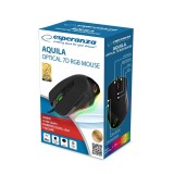 Esperanza EM132 mouse Destrorso USB ottico 7200 DPI