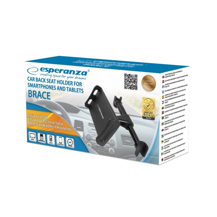 Esperanza EMH133 Supporto auto per telefoni/tablet nero