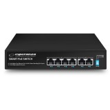 Esperanza ENS105 switch PoE 6 porte 10/100 60W