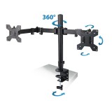Esperanza ERW018 supporto da scrivania per due monitor 10-27'' fino a 8kg