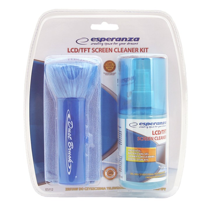 Esperanza ES112 Kit di Pulizia Attrezzature LCD/TFT/Plasma 200 ml