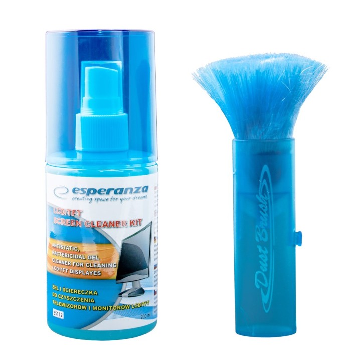 Esperanza ES112 Kit di Pulizia Attrezzature LCD/TFT/Plasma 200 ml