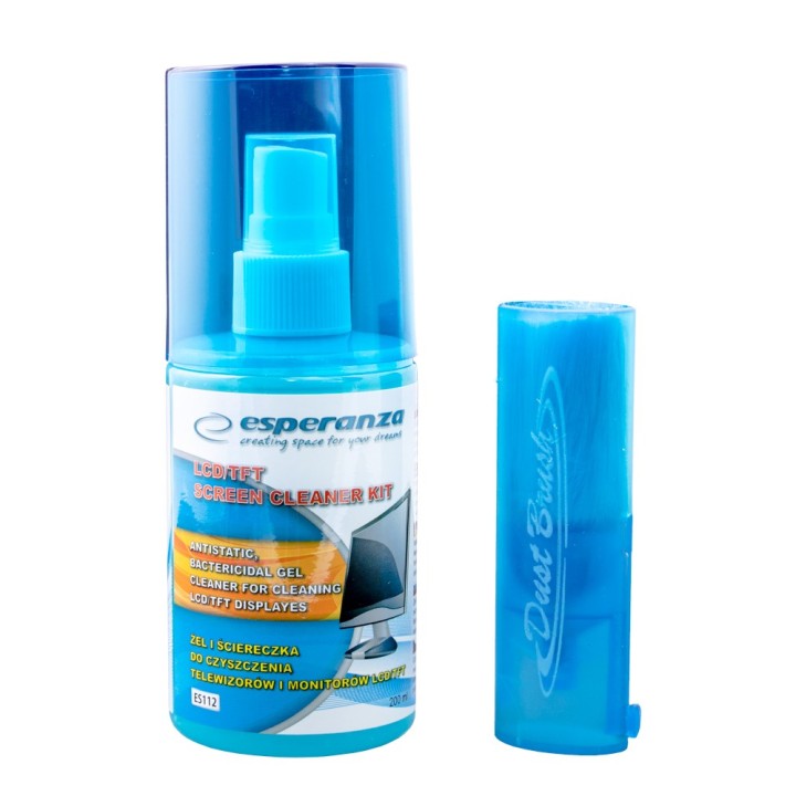 Esperanza ES112 Kit di Pulizia Attrezzature LCD/TFT/Plasma 200 ml