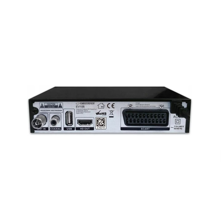 Esperanza EV106R TV decoder digitale terrestre Nero