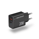 Esperanza EZC105K caricabatterie da rete 20W nero