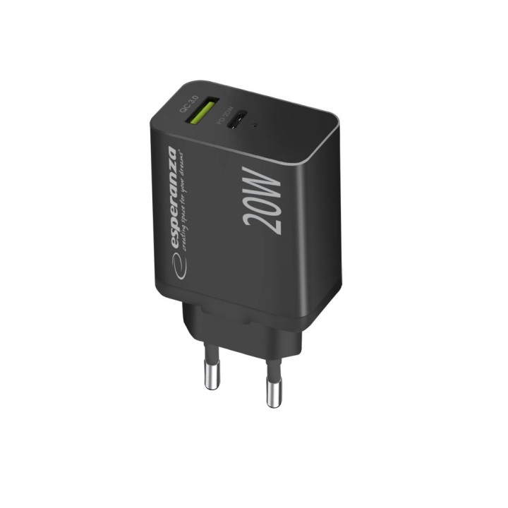 Esperanza EZC105K caricabatterie da rete 20W nero