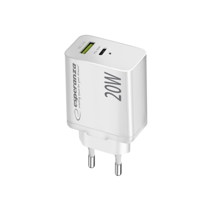 Esperanza EZC105W caricabatterie da rete 20W bianco