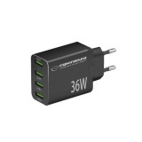 Esperanza EZC107K caricabatterie da rete 36W nero