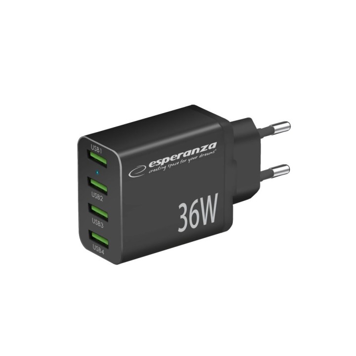 Esperanza EZC107K caricabatterie da rete 36W nero