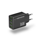 Esperanza EZC107K caricabatterie da rete 36W nero