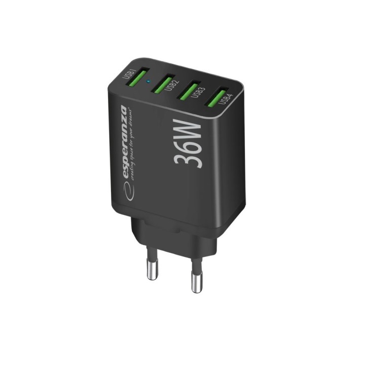 Esperanza EZC107K caricabatterie da rete 36W nero