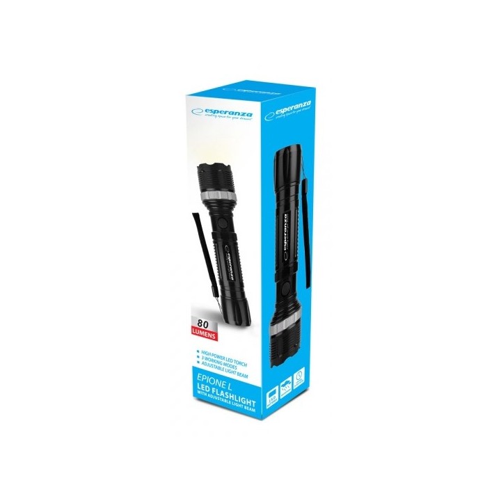 Esperanza Torcia manuale Epione L nero LED