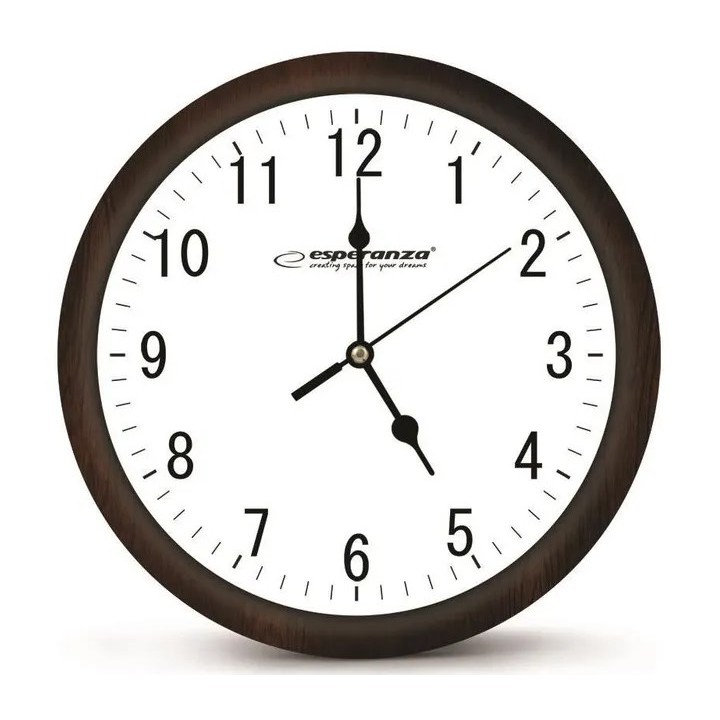 Esperanza Orologio meccanico Los Angeles rotondo bianco nero