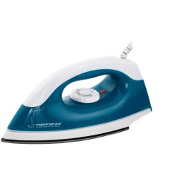 Esperanza TRAVEL IRON SMOOTHER Ferro da stiro a secco piastra antiaderente 1200 W blu bianco