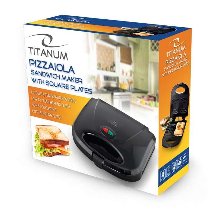 TITANUM TKT005K Piastra per sandwich 700 W nero