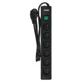 Ever OPTIMA protezione da sovratensioni 1.5 m (6 x UTE, 10 A, nero) (T/LZ08-OPT015/0000)