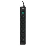 Ever OPTIMA protezione da sovratensioni 1.5 m (6 x UTE, 10 A, nero) (T/LZ08-OPT015/0000)