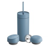 Fellow Carter Move Mug 3-in-1 Tazza da viaggio con 3 coperchi 473 ml blu polvere
